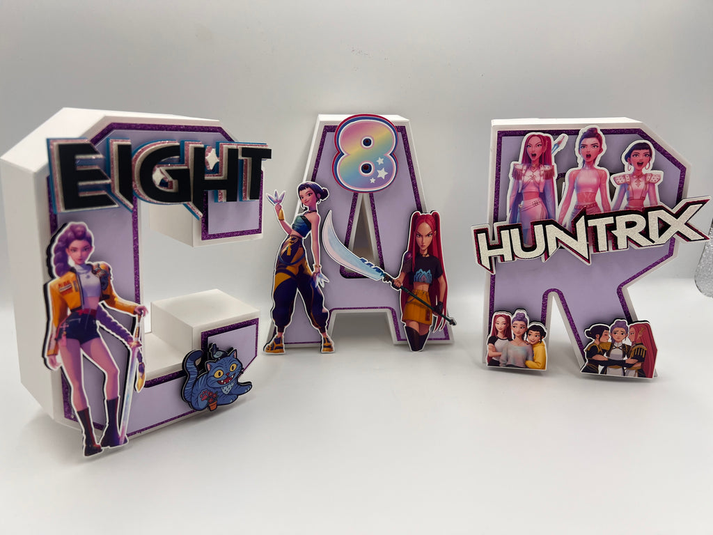 GOLDEN 3D LETTERS 6"