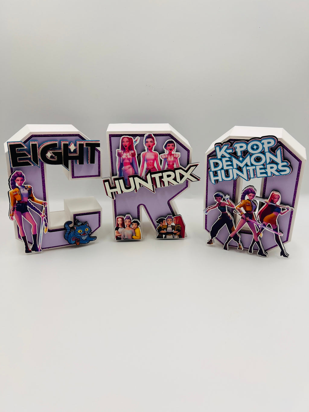 GOLDEN 3D LETTERS 8"