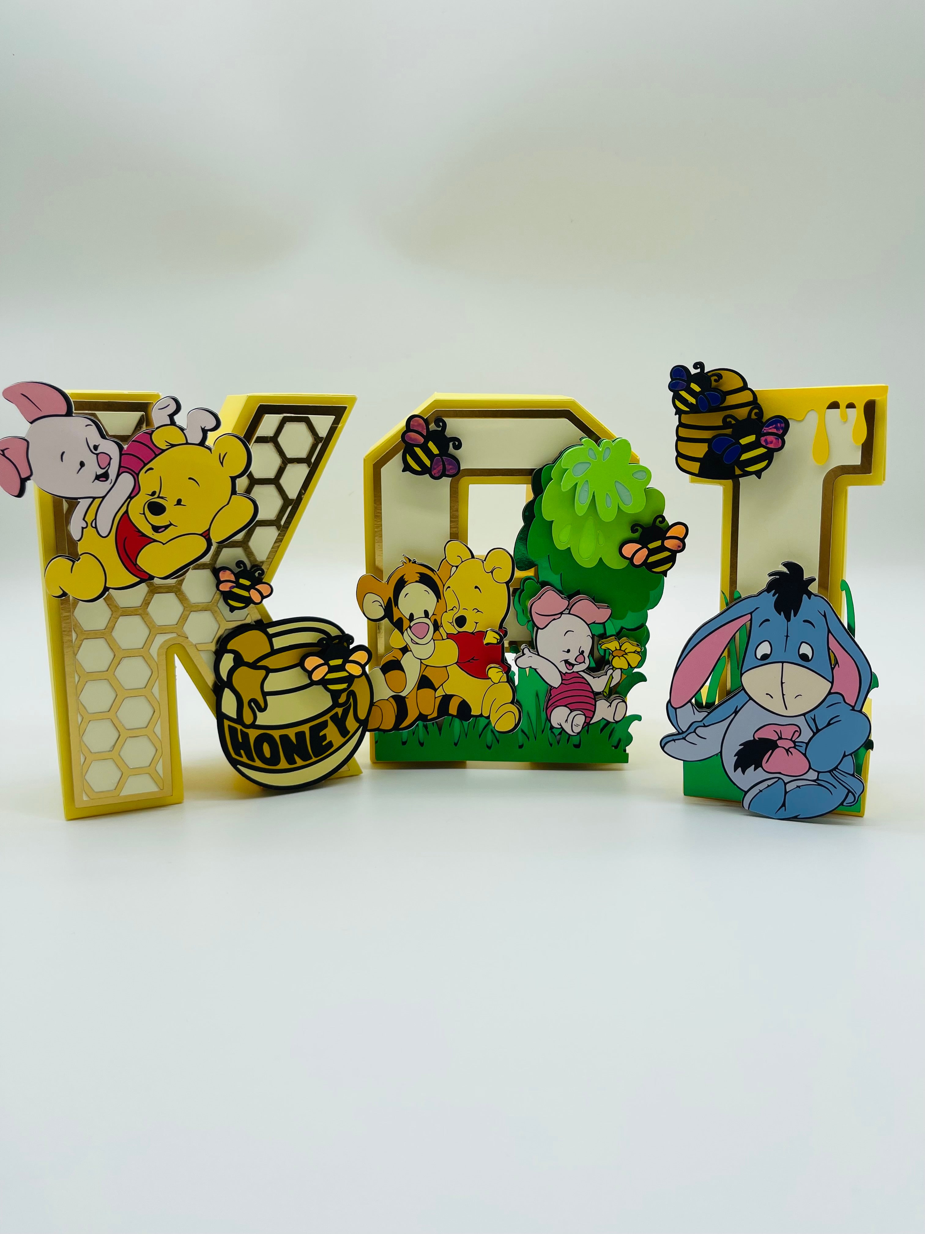 POOH 3D LETTERS 6"