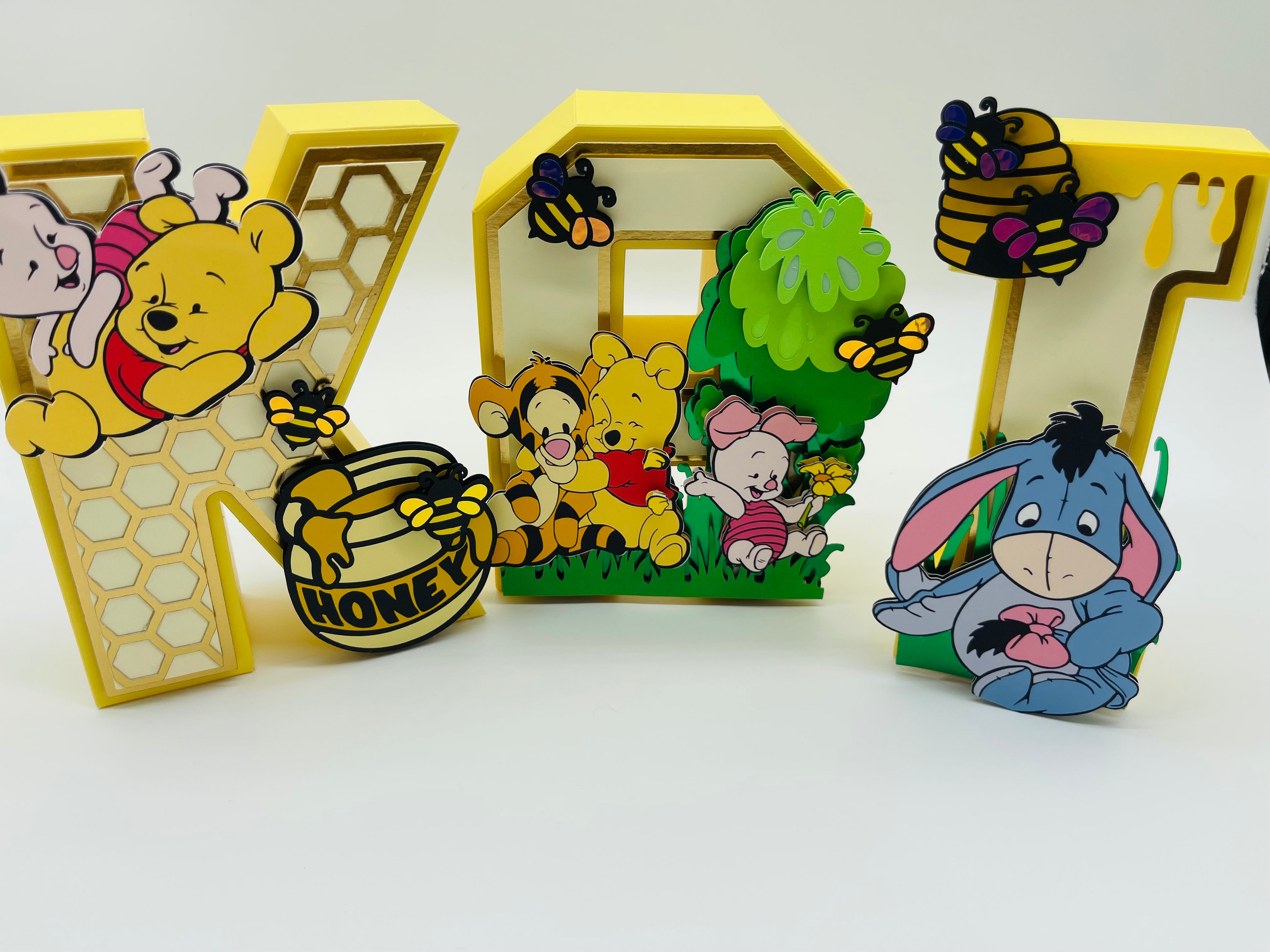 POOH 3D LETTERS 6"