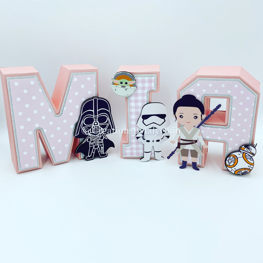 STARS 3D LETTERS 8"
