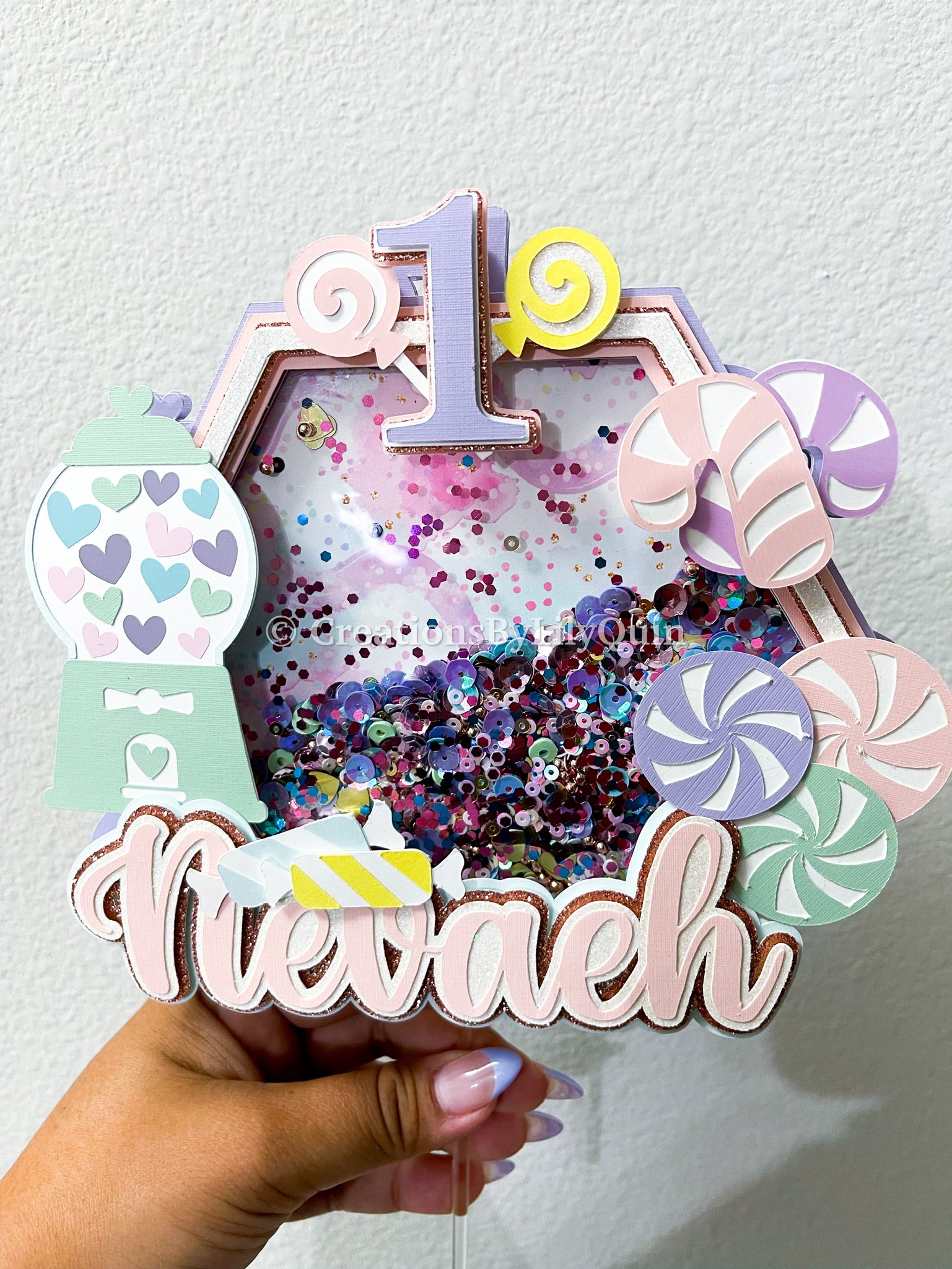 CUSTOM 3D CAKE TOPPER SHAKER