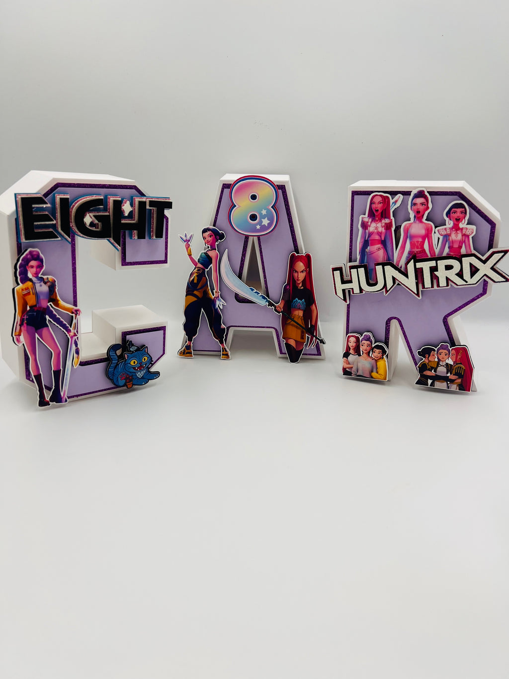 GOLDEN 3D LETTERS 8"