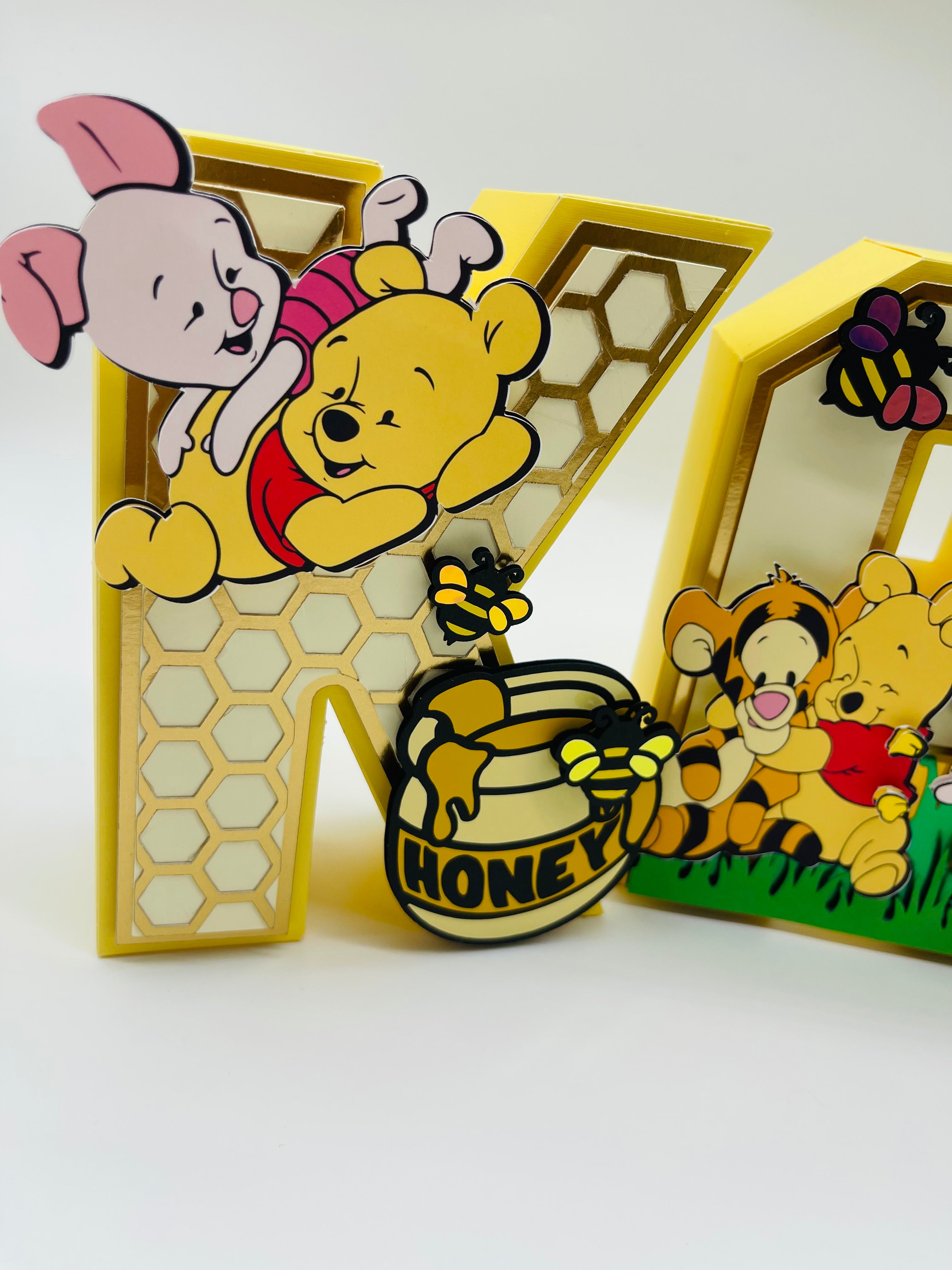 POOH 3D LETTERS 6"