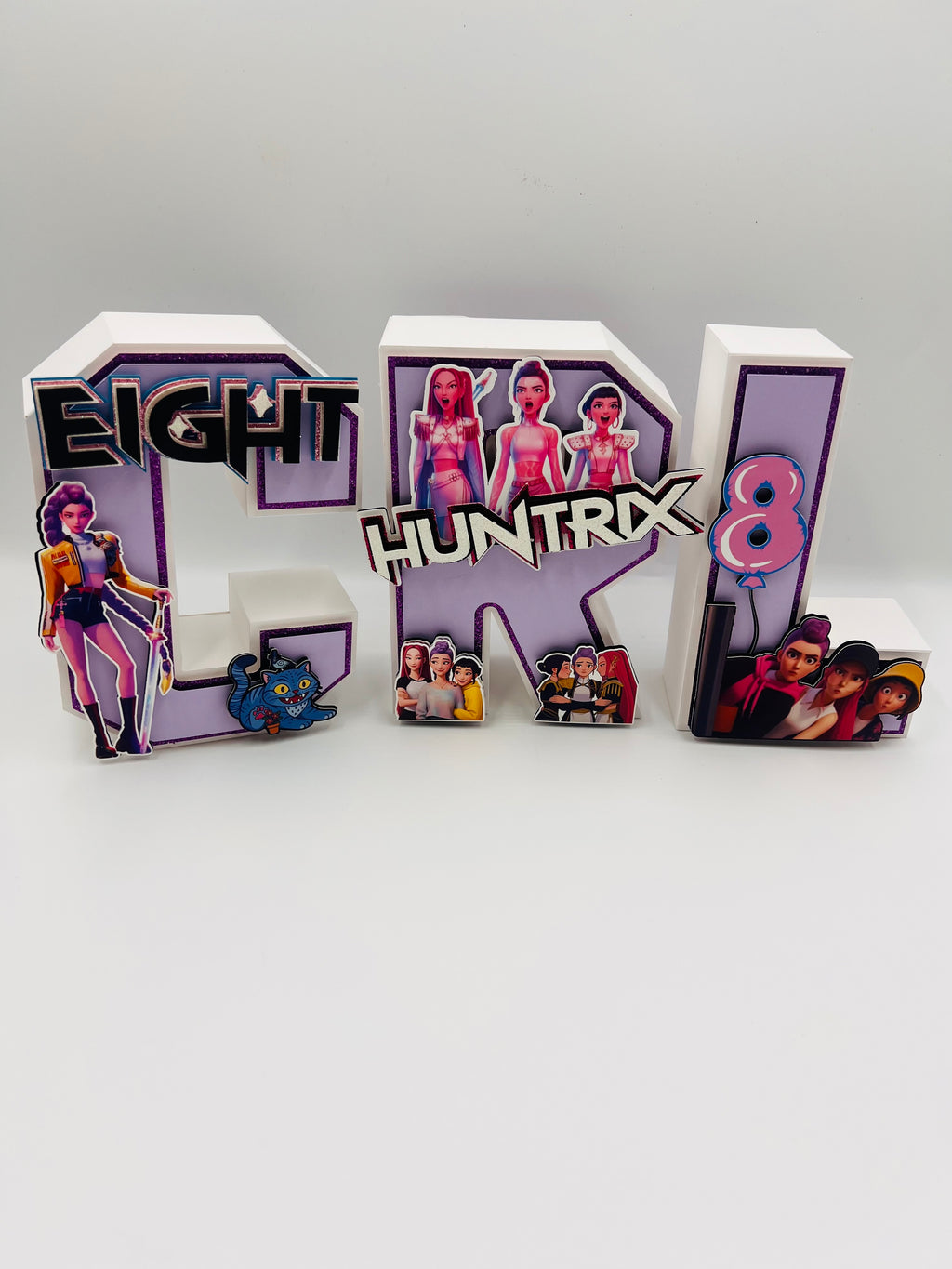 GOLDEN 3D LETTERS 8"