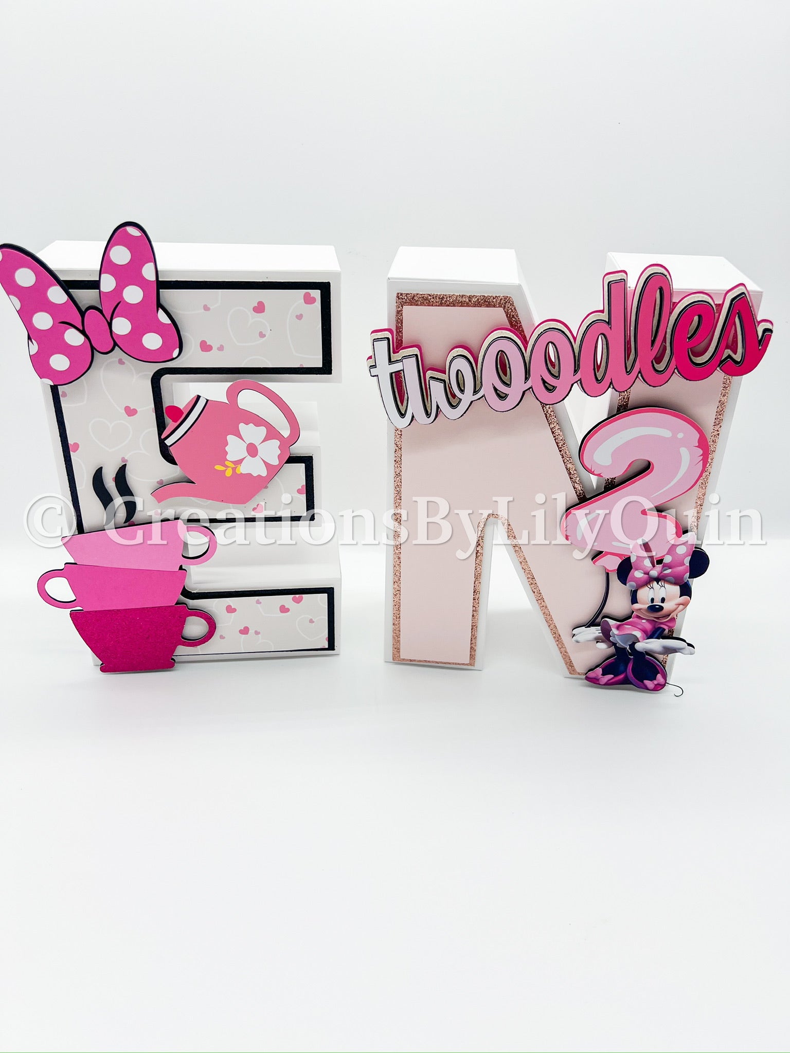 MOUSE 3D LETTERS 6"