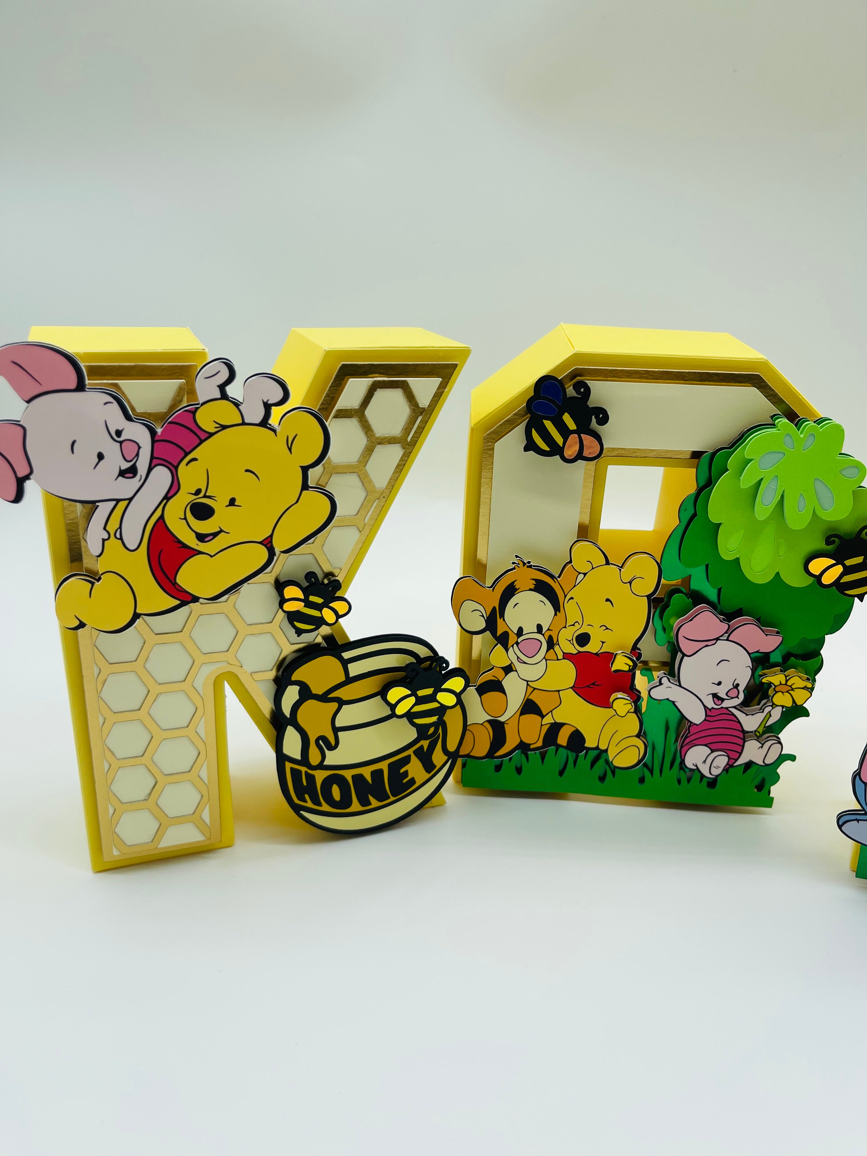 POOH 3D LETTERS 6"