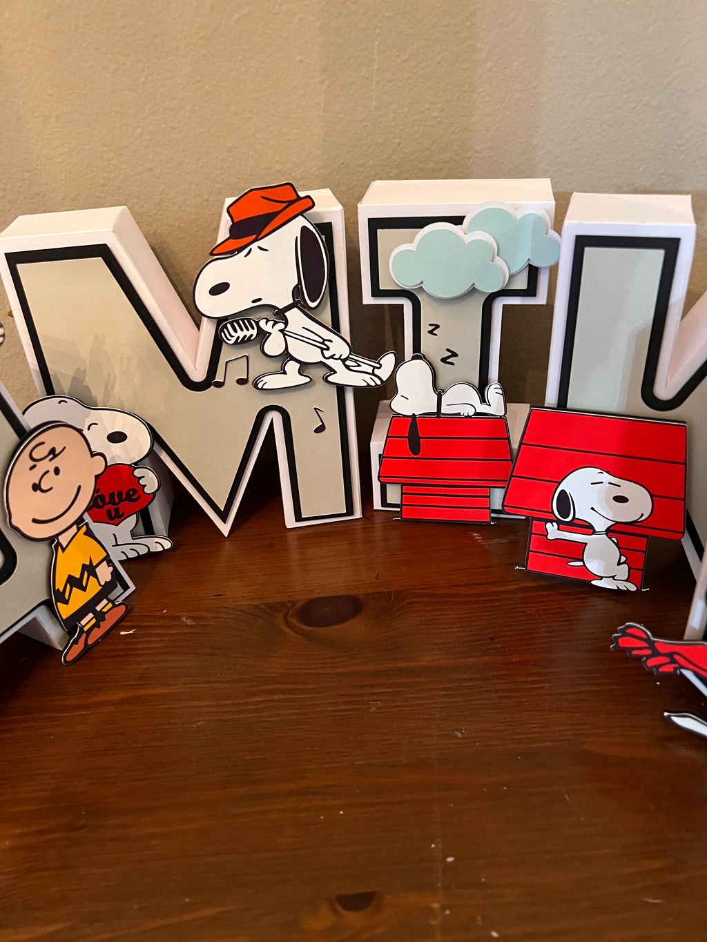CHARLIE 3D LETTERS 8"