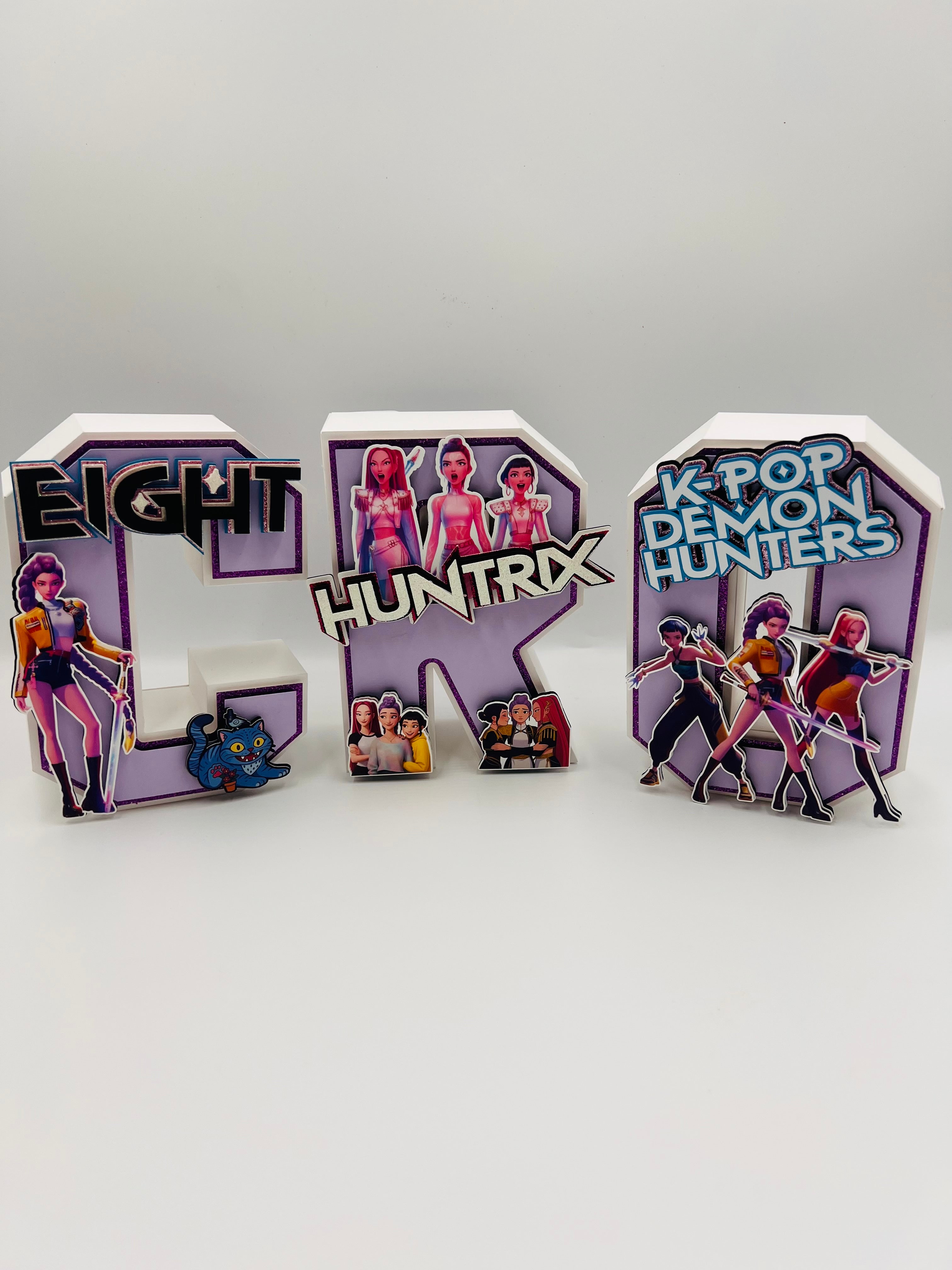 GOLDEN 3D LETTERS 6"