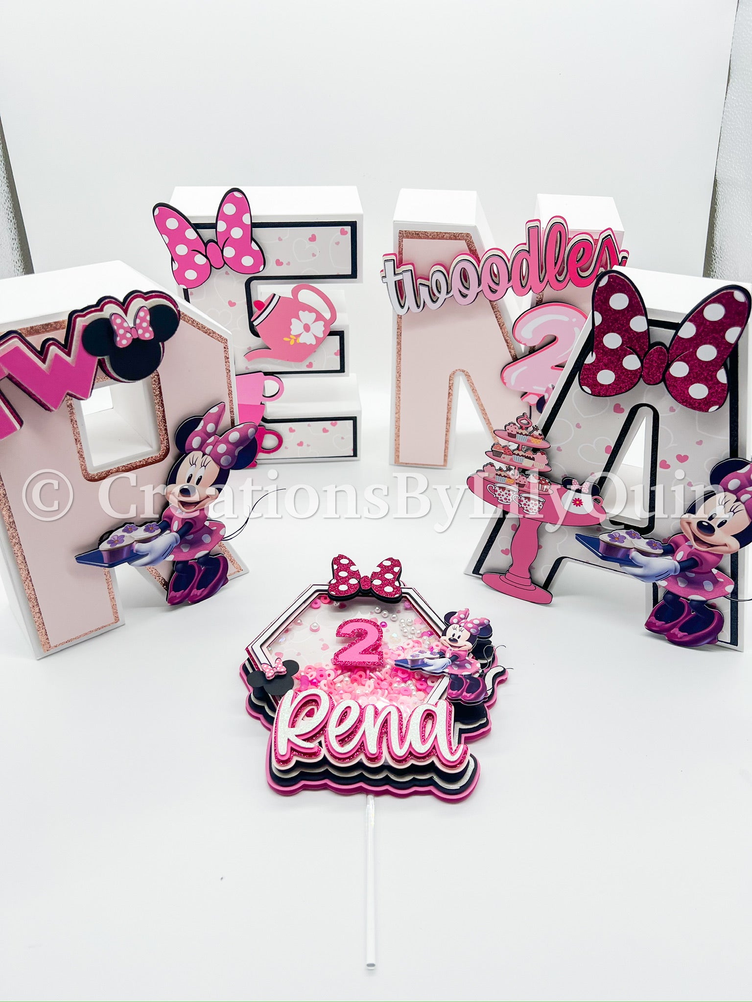 MOUSE 3D LETTERS 6"