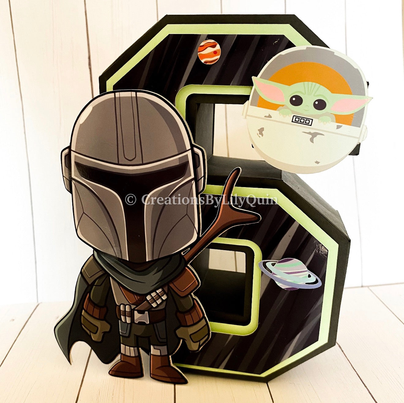 STARS 3D LETTERS 6"