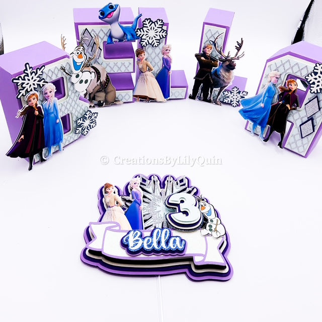 FROSTED 3D LETTERS 6"
