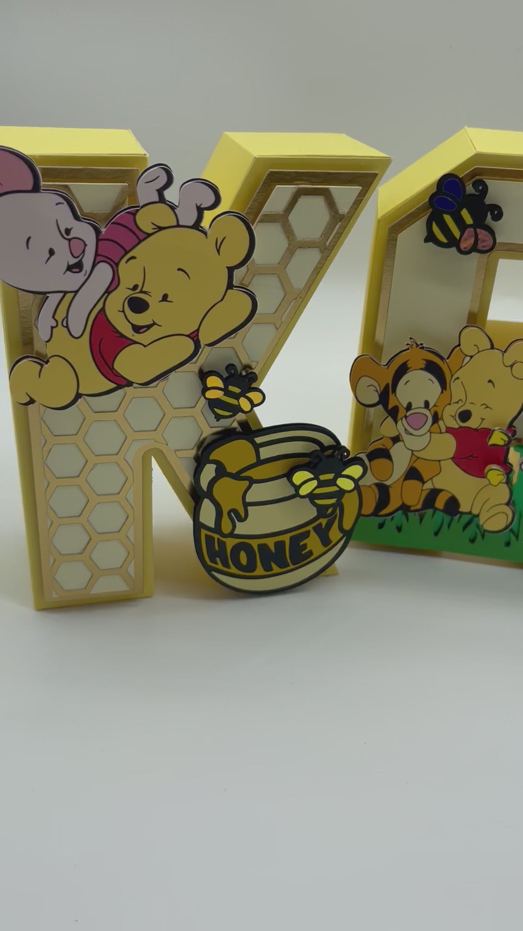 POOH 3D LETTERS 6"